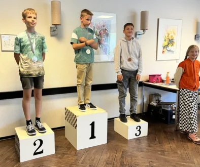 Veel medailles op het jubileum jeugddamtoernooi